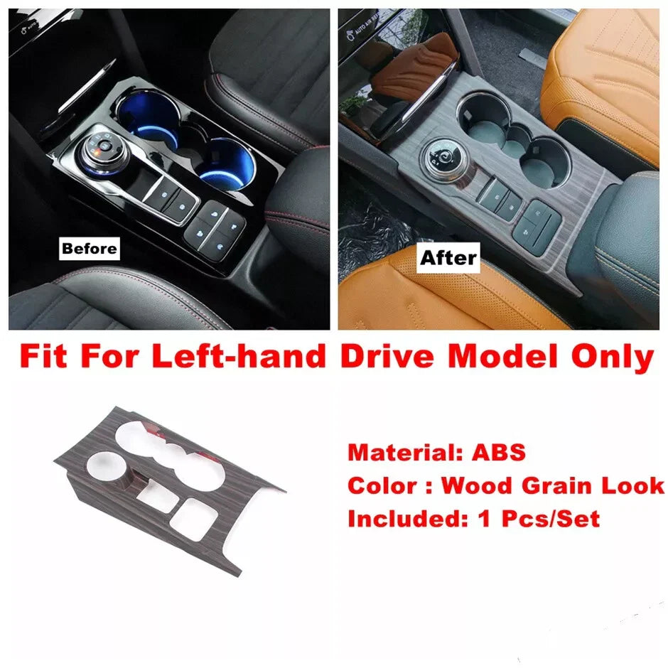 12x Wood Grain Interior Cover Trim for Ford Escape Kuga (2020–2024)