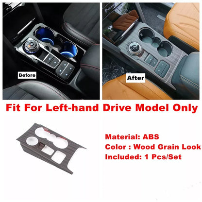 12x Wood Grain Interior Cover Trim for Ford Escape Kuga (2020–2024)