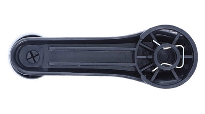 Set of 2 Textured Black Window Crank Handles for Honda Civic (1984–2000)
