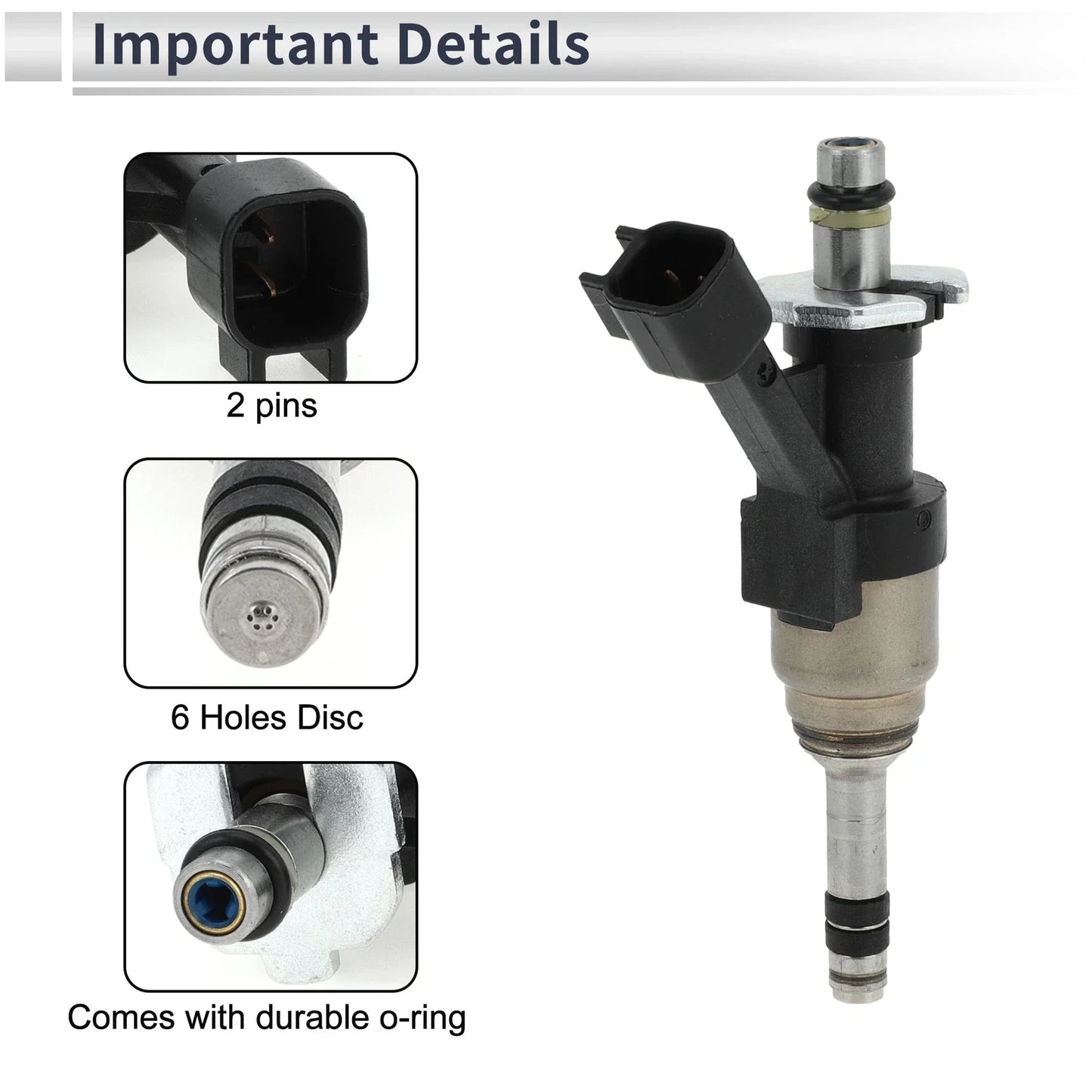 Fuel Injector 1 x No.12644386 for Chevy Silverado 1500 6.2L (2014-2018)