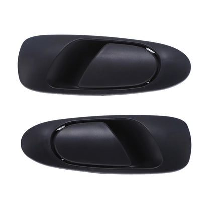 Set of 2 Black Door Handle Outer for Honda Civic (1991–1995)
