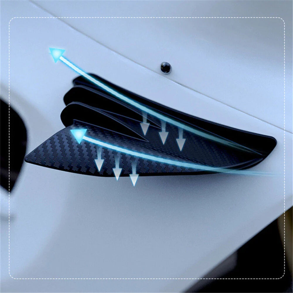 Racing Motorcycle Side Wing Spoiler Winglet Air Deflector Carbon Fiber