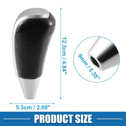 Gear Shift Knob for Toyota Land Cruiser (2016–2021) Black Silver Tone