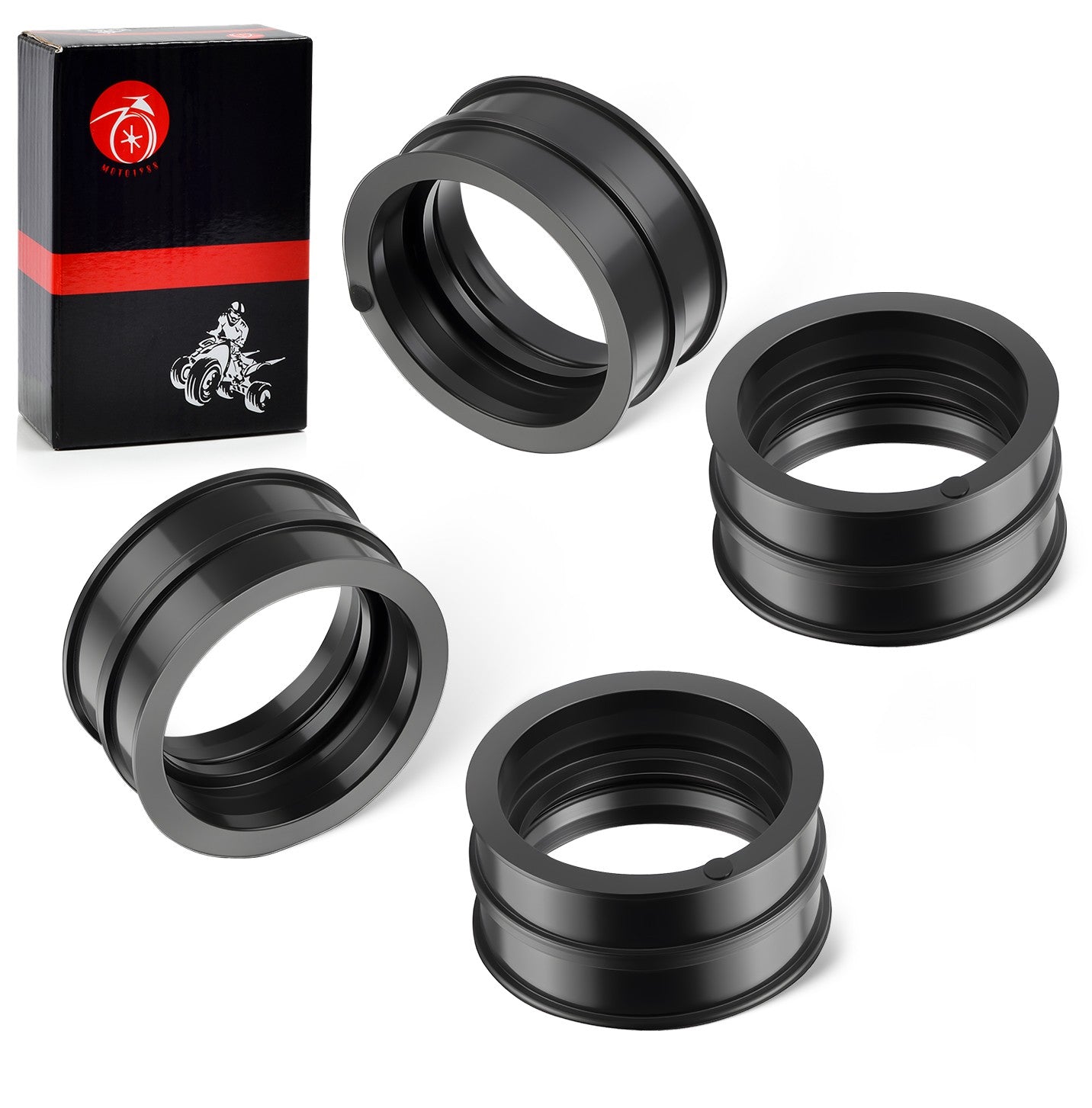 Set of 4 Carb Insulator Boots for Honda V65 Magna & Interceptor (1984–1985)