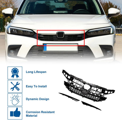 Front Hood Bumper Grille for Honda Civic Facelift Type-R Style (2016-2021)