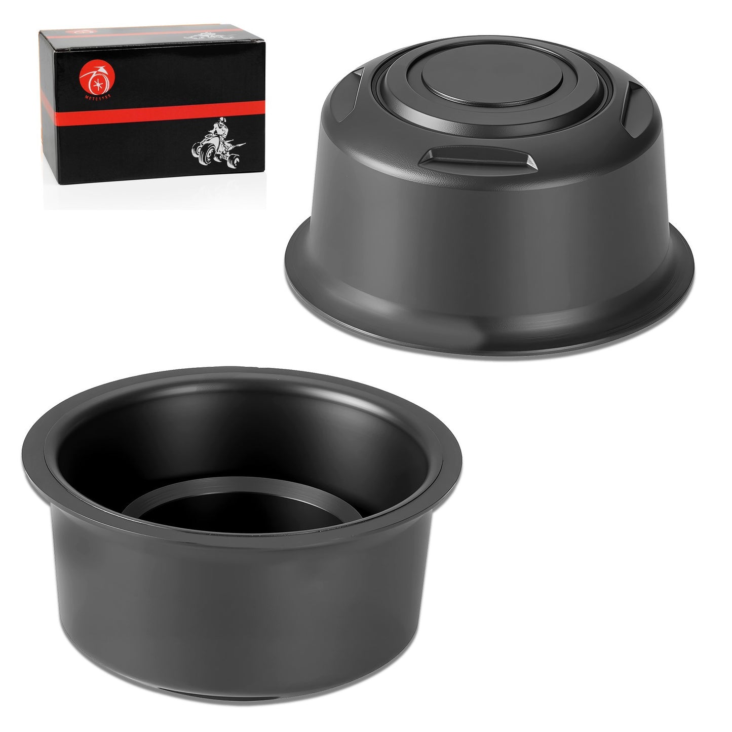 Set of 2 Wheel Caps for Yamaha Big Bear 400 (2007–2012)