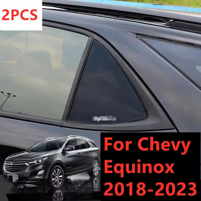 Black Side Window Louver Shutter Cover Trim for Chevy Equinox (2018–2023)