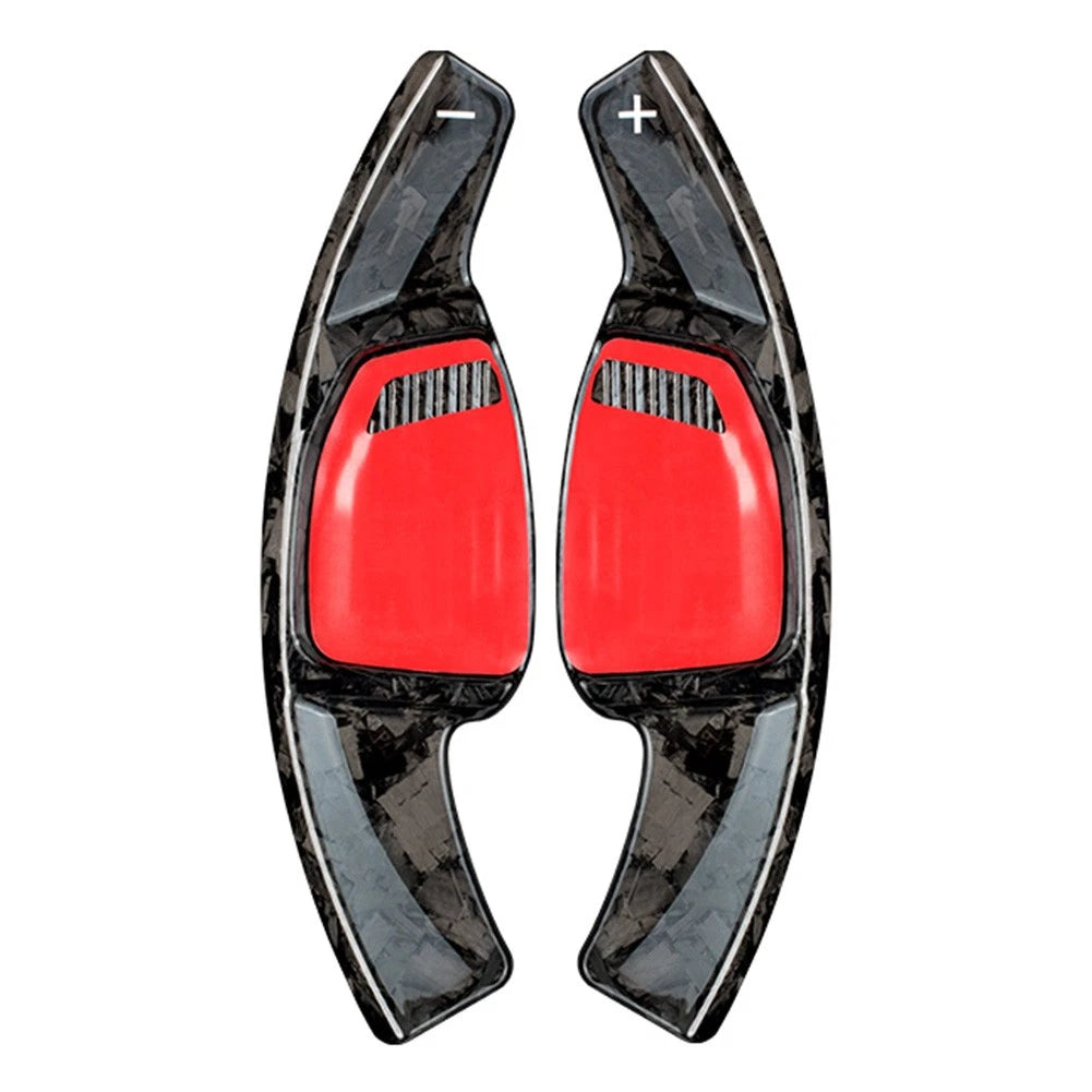 Carbon Fiber Paddle Shifter Extensions for Audi RS5 RS7 (2021) Red