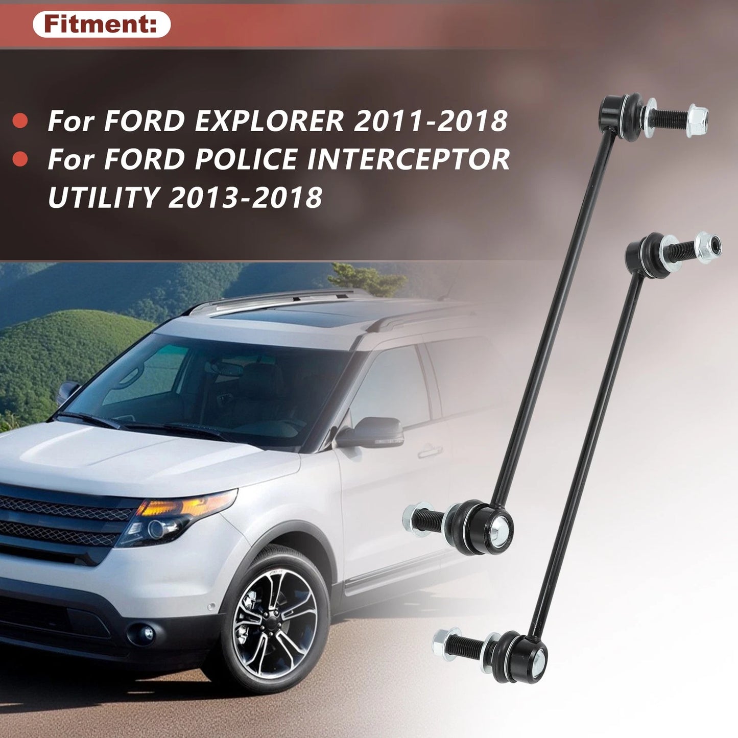 Front Sway Bar End Links for Ford Explorer Police Interceptor (2013-2022)