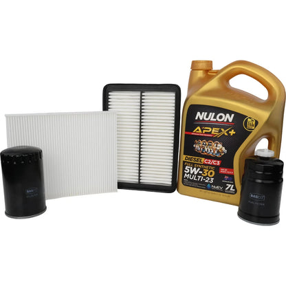 Oil Air Fuel Cabin Filter Kit for Hyundai Santa Fe (2006–2012)