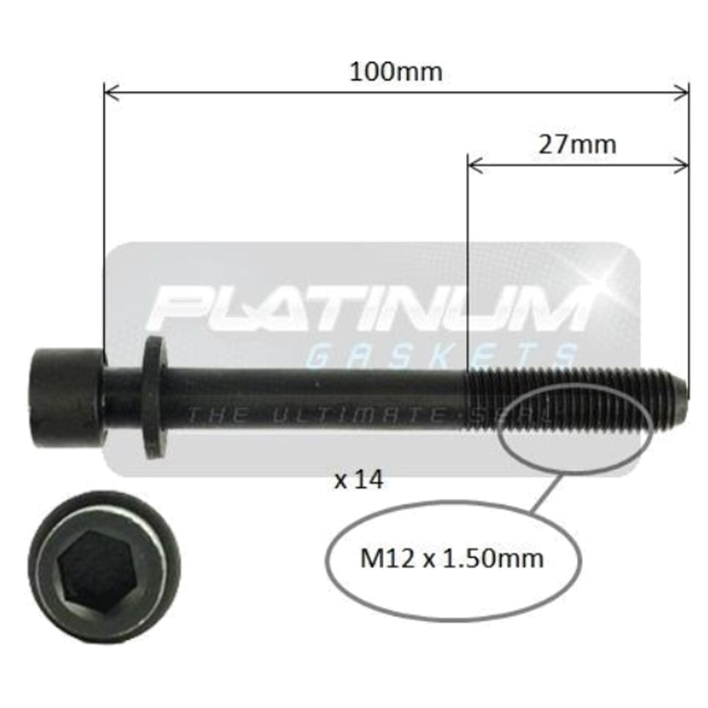 Engine Cylinder Head Bolt Set for Nissan Patrol GU (2001–2010)