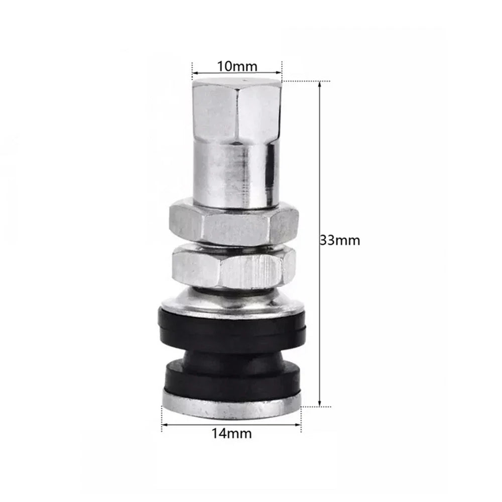 4 Pcs 11.5mm Wheel TR161 Bolt-In Tyre Valve for Universal Cars & Motorcycles