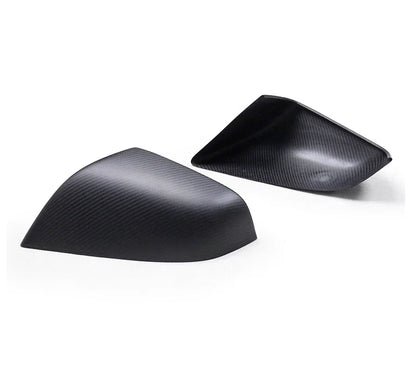 Dry Carbon Fiber Rear View Side Mirror Cover for Tesla Model S (2012–2020)