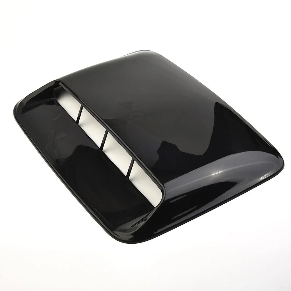 Hood Scoop Cover Air Flow Intake Bonnet Car Vent Gloss Black