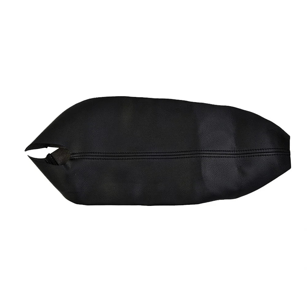 Leather Armrest Center Console Lid Cover for Black Car (2008–2012)