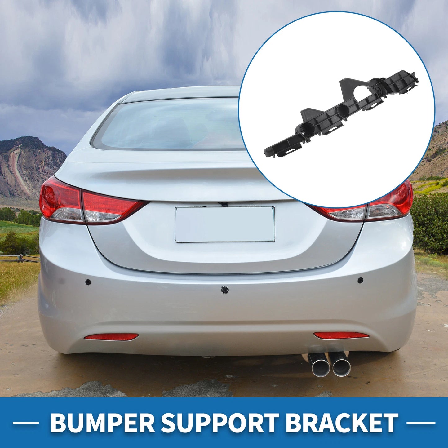 Left Rear Bumper Retainer Bracket No. 521560R050 for Toyota RAV4 (2016–2018)
