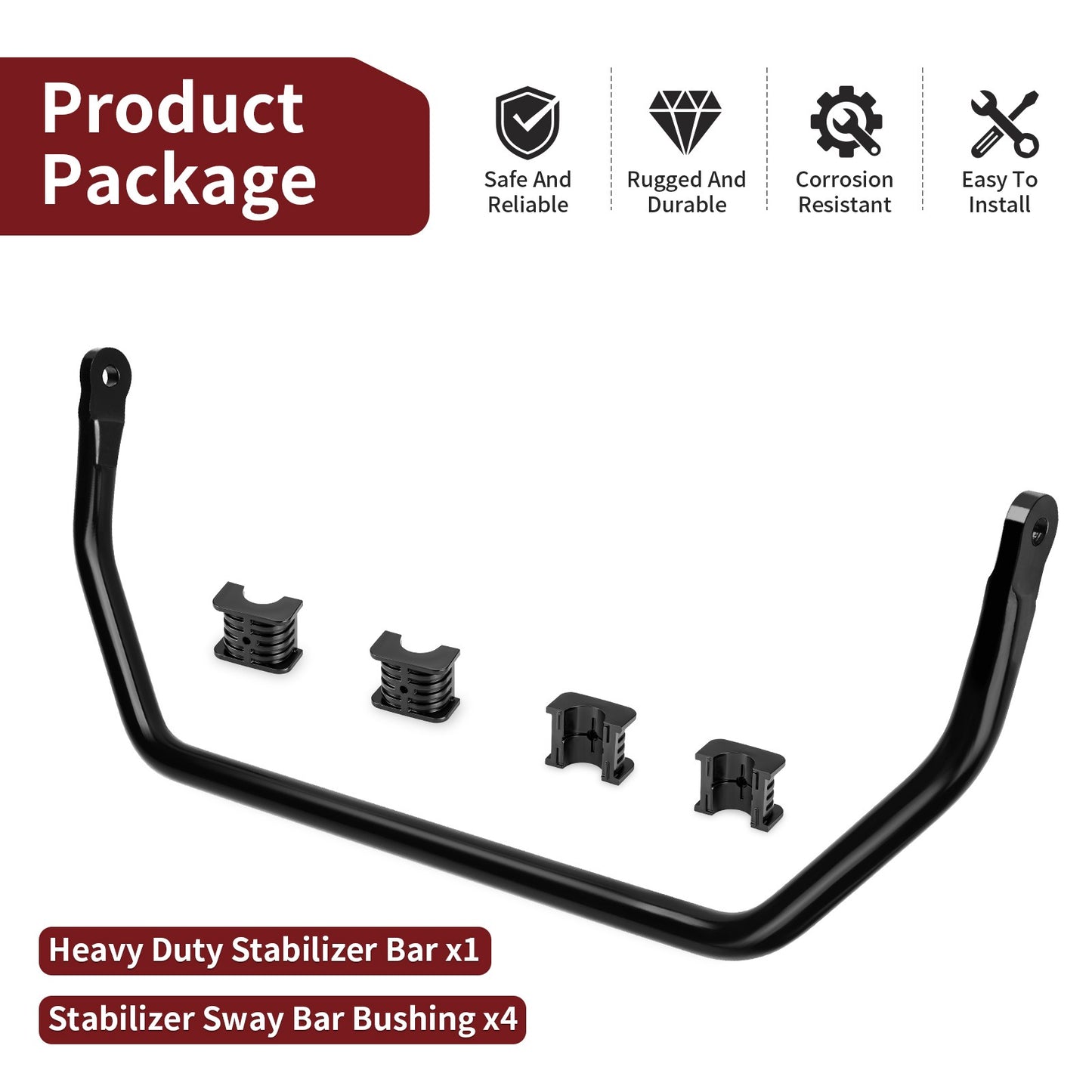 Sway Bar and Bushing for Polaris RZR XP 1000 (2015–2023)