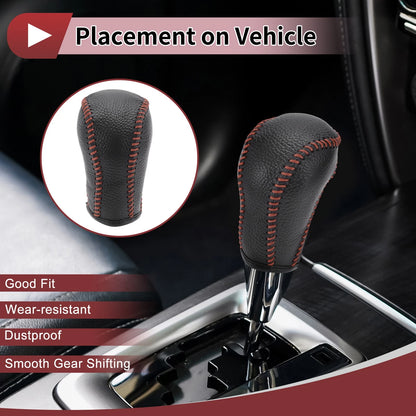 1 Pc Gear Shift Knob Cover for Mazda CX-5 (2013–2014) Black Brown