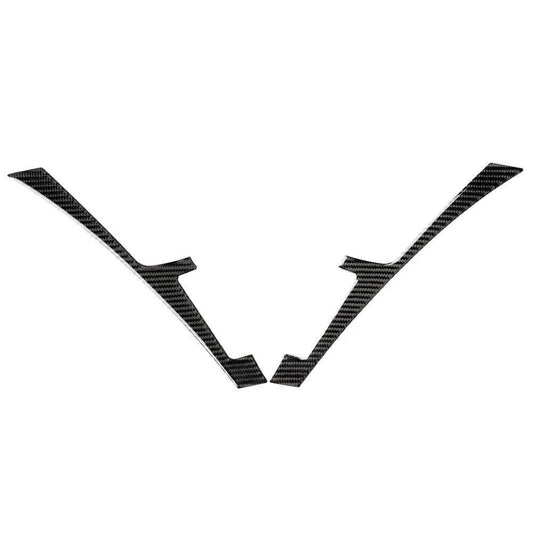 Black Carbon Fiber Console Panel Cover Trim for Infiniti Q50 Q60 (2013-2019)