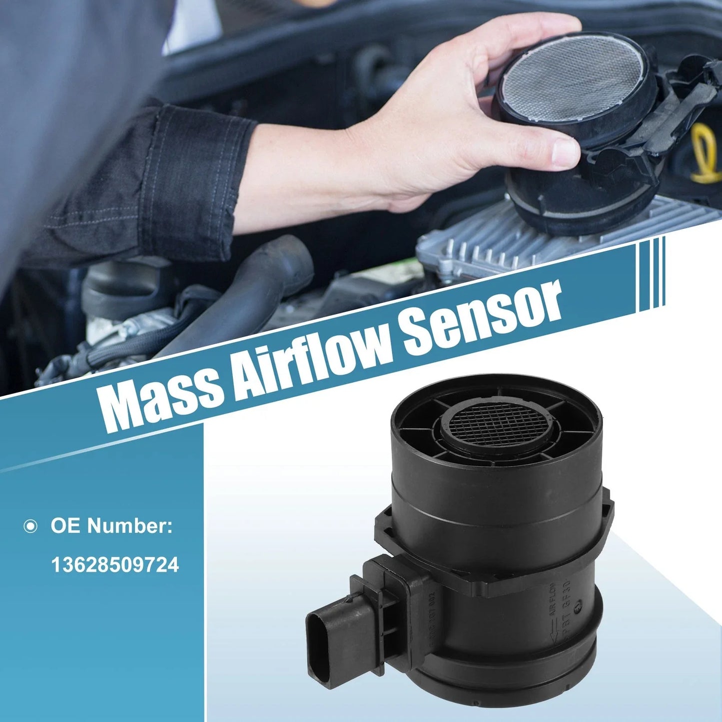 1x Mass Air Flow Sensor for BMW 1 Series (2007 - 2013)