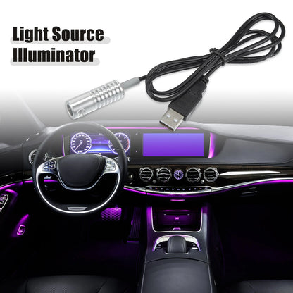 LED Aluminum Light Source Illuminator for Car (8mm, Ice Blue)