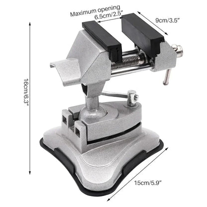 Universal Light Mini Table Vise 360° Rotation Suction Cup Clamp