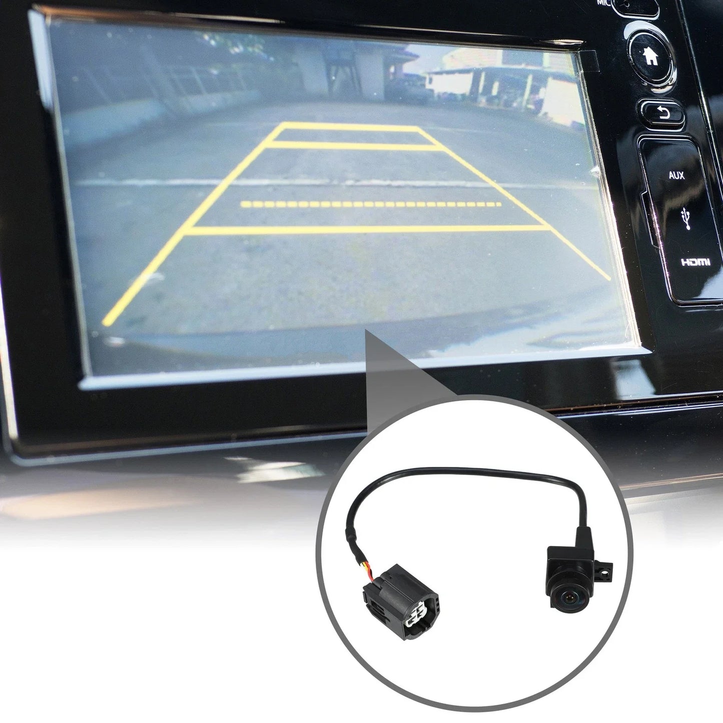 Rear View Backup Camera for Ram 1500 2500 3500 (2010) - Plastic Black