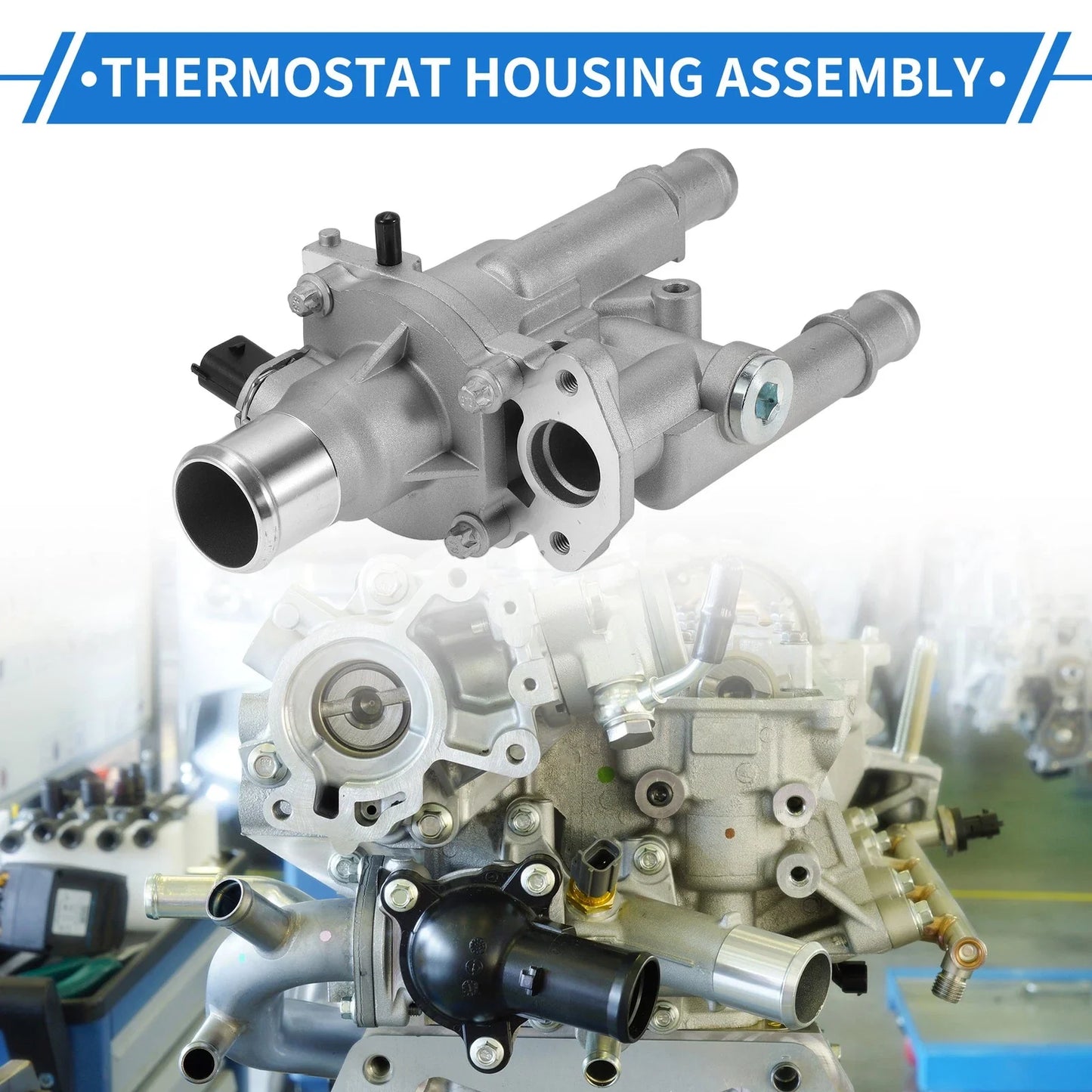 Thermostat Housing Assembly for Chevy Cruze 2011-2016 1.8L