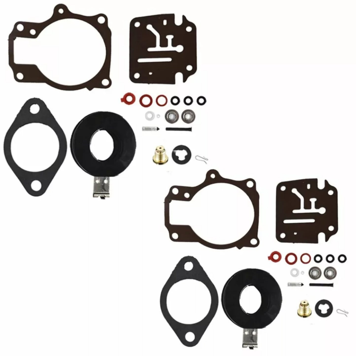 Set of 2 Carburetor Rebuild Kits for Johnson Evinrude 40-48 HP
