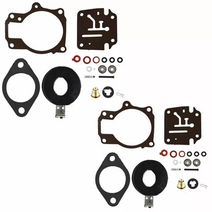 Set of 2 Carburetor Rebuild Kits for Johnson Evinrude 40-48 HP