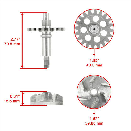 Water Pump Seal Impeller Shaft Gear Rebuild Kit for Yamaha WR250F (2001–2013)