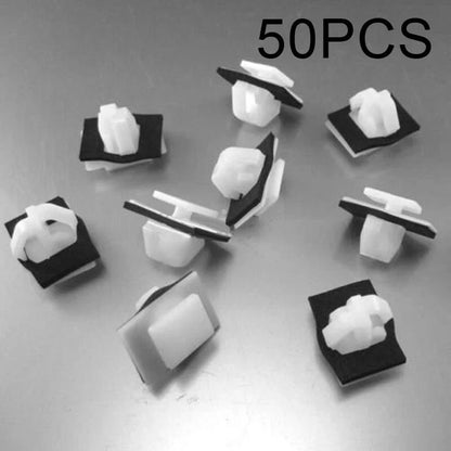 50 x Nylon Moulding Clips Fastener Rocker Panel Retainer for Car