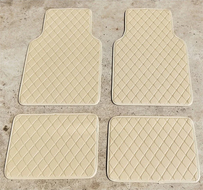 4 Pcs Waterproof PU Leather Car Floor Mats