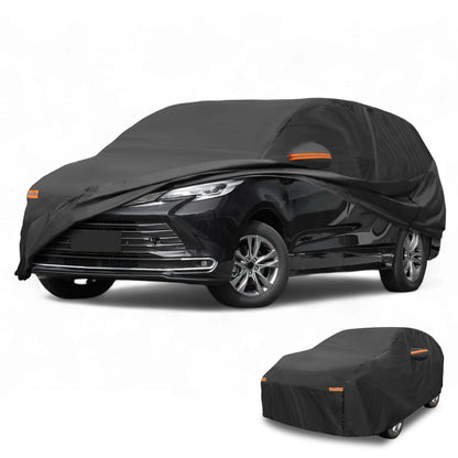 Waterproof Car Cover for Toyota Sienna (190T-PU, Black)
