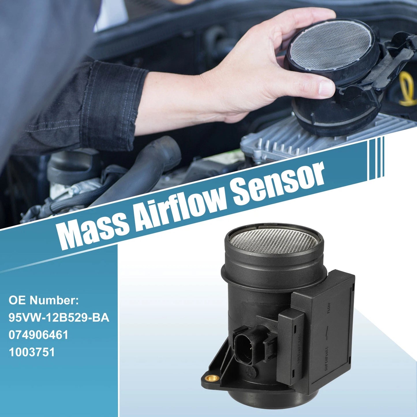 Mass Air Flow Meter MAF Sensor for VW Passat Jetta 1.9TDI (1996–1997)