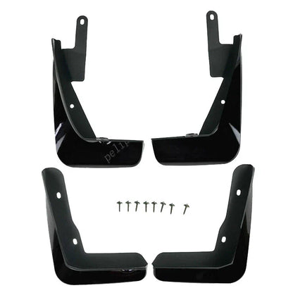 Mud Flap Splash Guard Gloss Black ABS Front Rear L&R for Lexus IS (2013-2020)