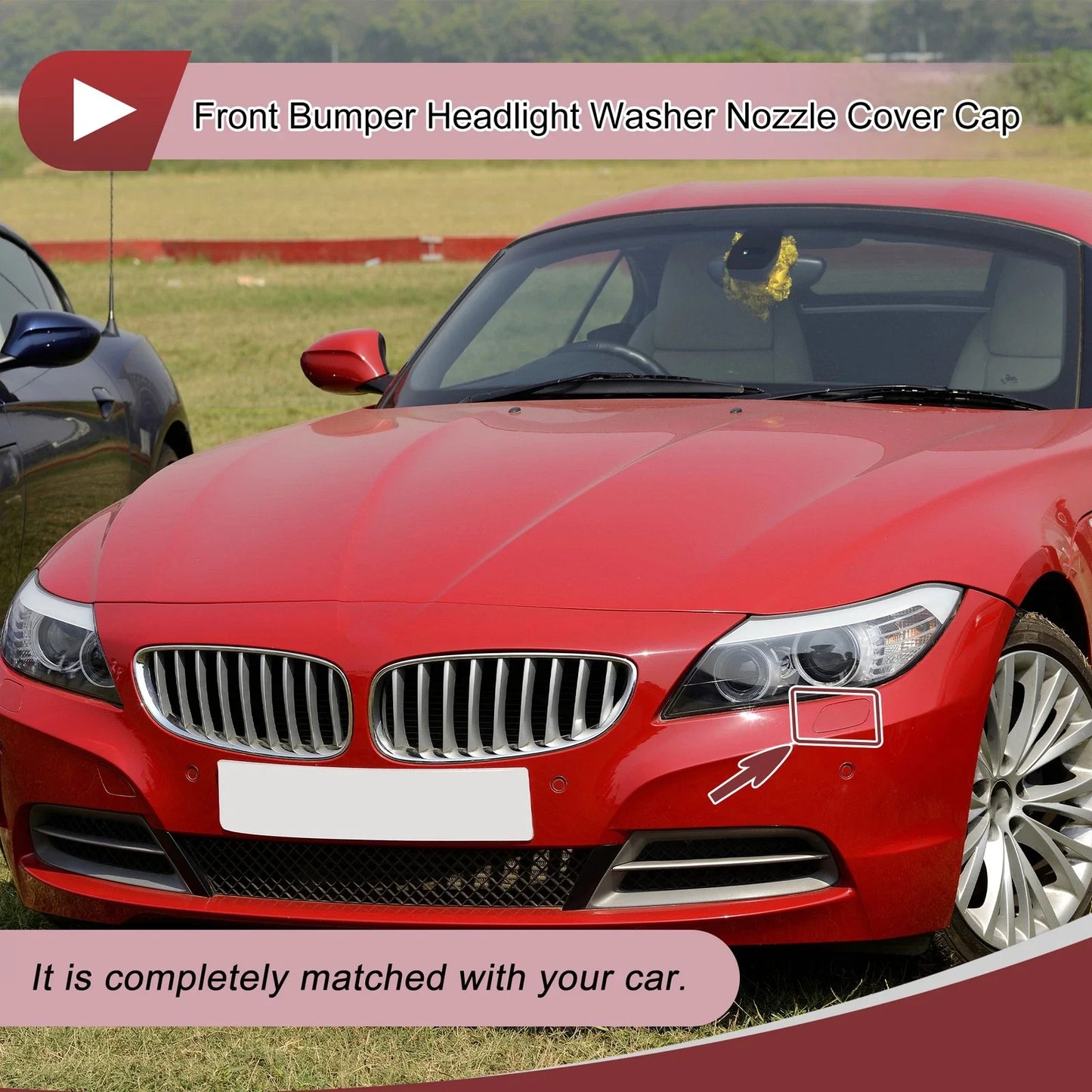 Bumper Trim Nozzle Cover Dark Red for BMW Z4 (2009-2016)