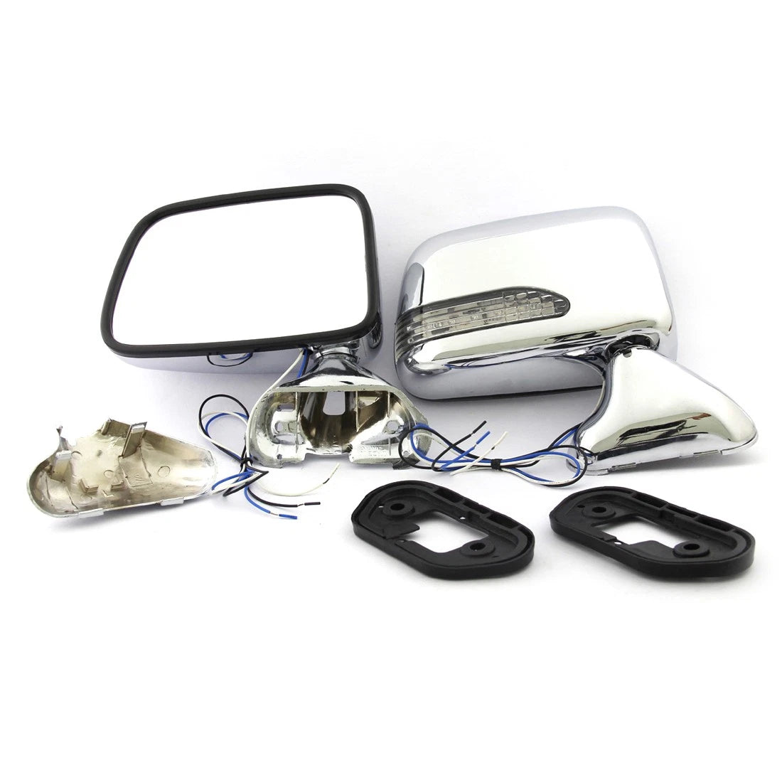 Chrome Door Mirror with LED for Toyota Hilux 88–98