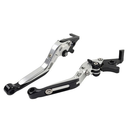 Extendable Brake Clutch Levers for BMW F650GS (2002-2007) Silver