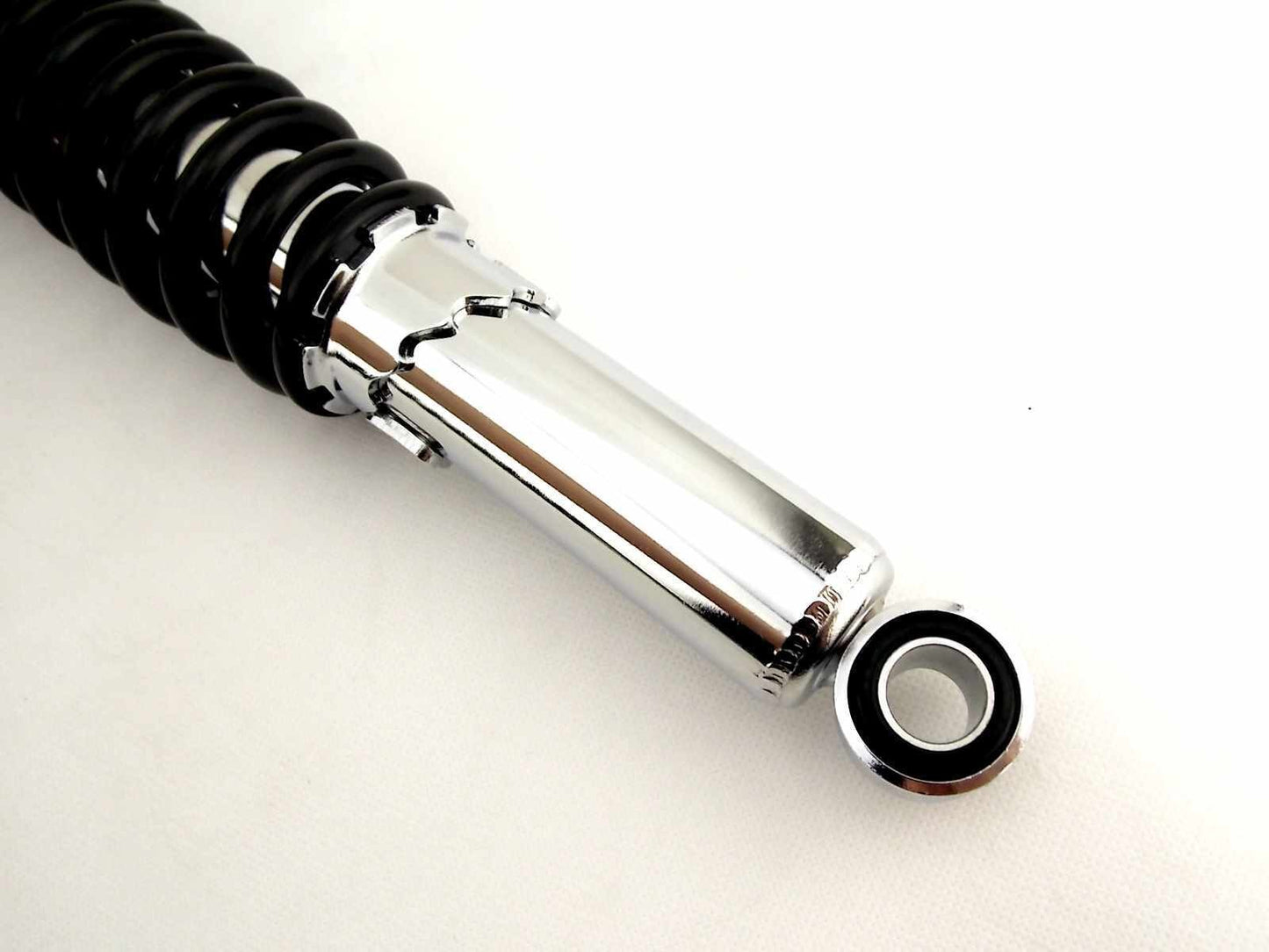 Set of 2 Rear Shock Absorbers for Suzuki TS250 (1977) Black/Chrome