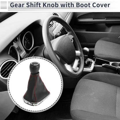 6 Speed Gear Shifter Knob with Cover for Chevrolet Cruze (2010–2015) Faux Leather