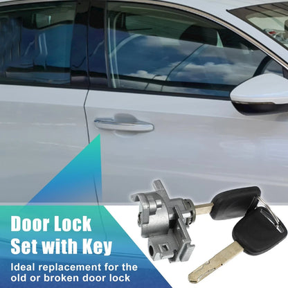 Front Left Door Lock Cylinder with 2 Keys for Honda Accord (2008-2013)