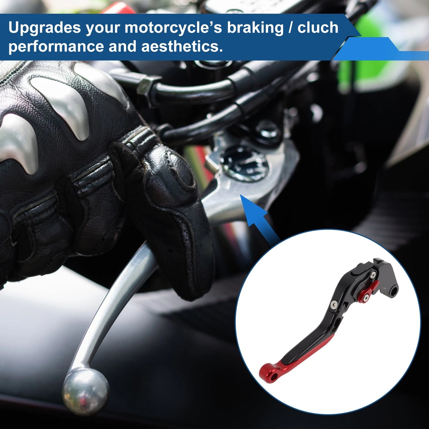 Adjustable Brake Clutch Levers for Honda CBR650R (2014–2022) Black Red