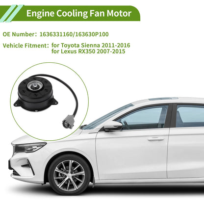 Radiator Fan Motor for Toyota Sienna (2011–2016) No. 1636331160