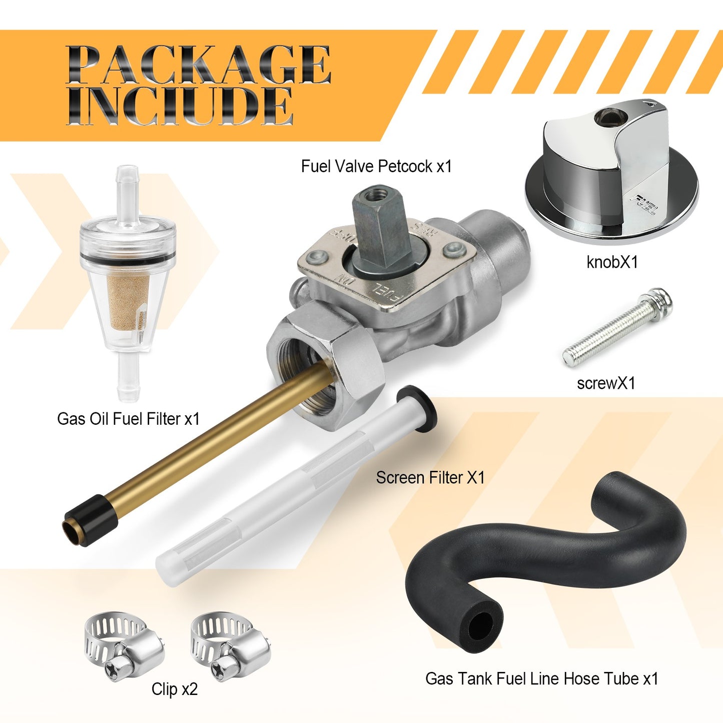 Gas Fuel Valve Petcock Line Hose Tube for Honda Sportrax 300 (1997–2006)