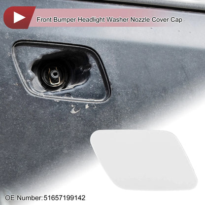 Front Right Bumper Trim Nozzle Cover for BMW X5 (2007 - 2013) White