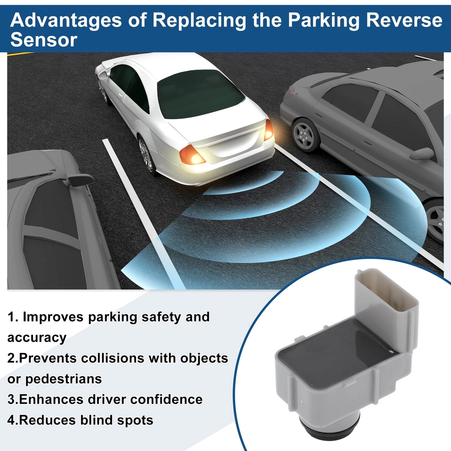 Reverse Backup Parking Sensor No.957000Q200 for Hyundai iX20 (2010–2019)