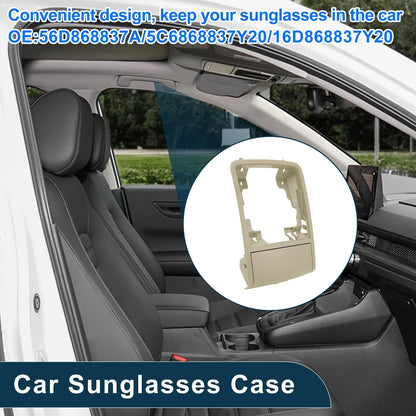 Car Sunglasses Case for Volkswagen Jetta/Vento MK6 (2011–2014) Beige 1 Pc