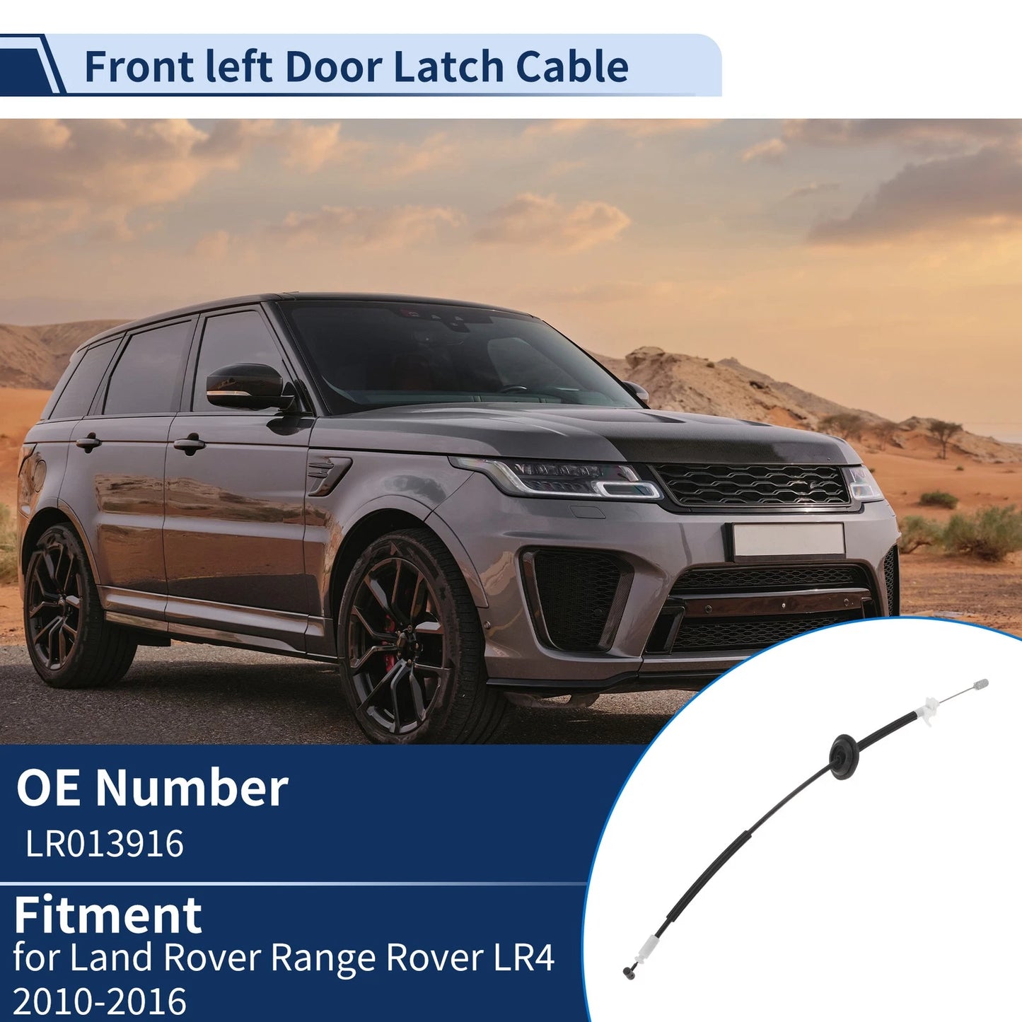 Door Latch Cable No.LR013916 for Land Rover Range Rover Sport (2010–2013)