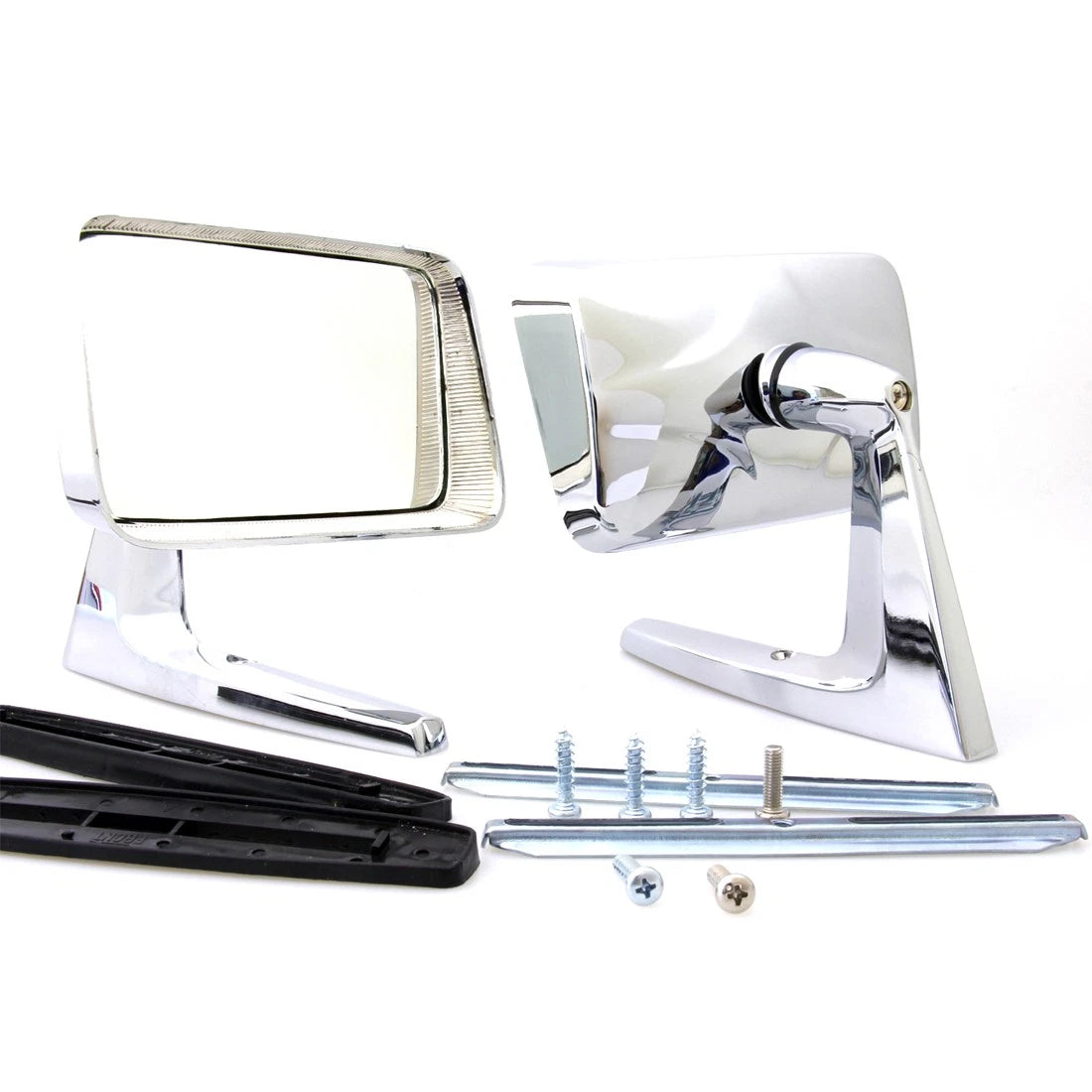 Set of 2 Chrome Square Door Fender Mirrors for Falcon (1960–1970)